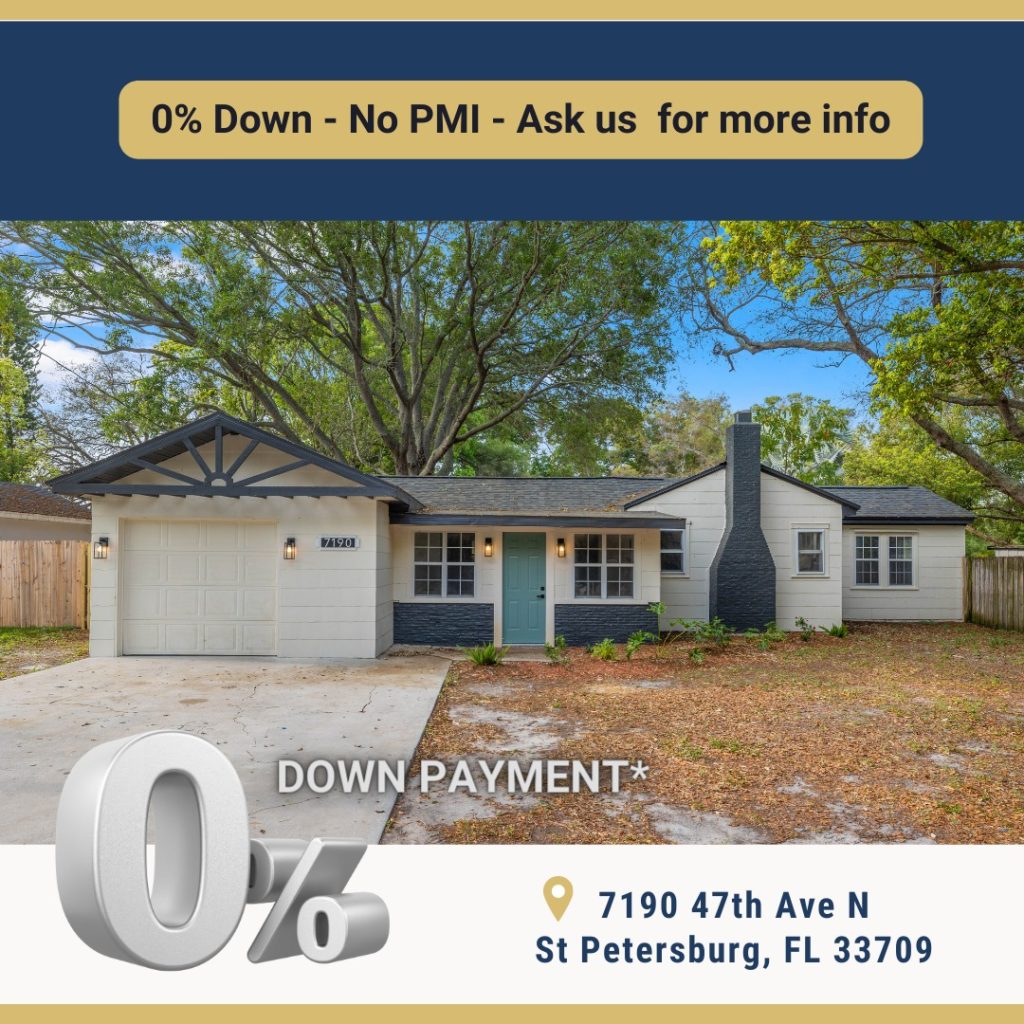 3 bedroom 2 bathroom updated home for sale in St Petersburg, FL